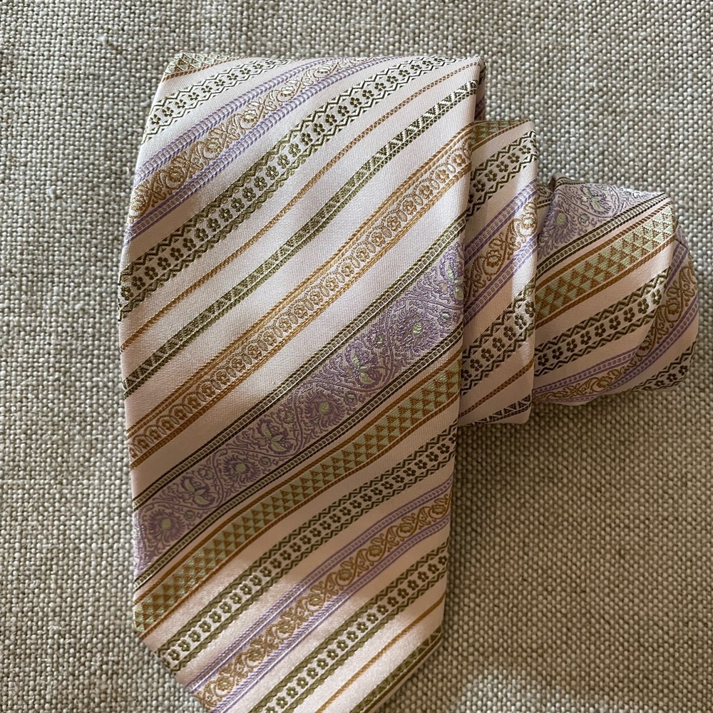 Brioni Ultimate Luxury‎ Diagonal Jacquard Stripe Power Tie $270